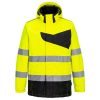 Portwest PW275 Hi-Vis jól láthatósági munkavédelmi softshell kabát - Narancs-Fekete