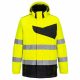 Portwest PW275 Hi-Vis jól láthatósági munkavédelmi softshell kabát - Sárga-Fekete