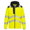 Portwest PW335 Hi-Vis Technical kapucnis polár jól láthatósági munkavédelmi pulóver - Narancs/Fekete