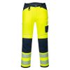 Portwest PW340 Hi-Vis Texpel bevonatú jól láthatósági munkavédelmi nadrág - Narancs/Fekete