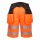 Portwest PW343 Hi-Vis Holster fényvisszaverős lengőzsebes munkavédelmi rövidnadrág - Narancs/ Fekete