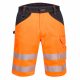 Portwest PW348 Hi-Vis fényvisszaverős munkavédelmi rövidnadrág - Narancs/ Fekete