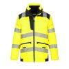 Portwest PW367 Hi-Vis 5in1 vízálló jól láthatósági munkavédelmi kabát - Narancs/Fekete