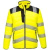 Portwest PW371 Hi-Vis Baffle bélelt jól láthatósági munkavédelmi kabát - Narancs/Fekete