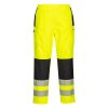 Portwest PW386 Hi-Vis női vízálló jól láthatósági munkavédelmi esőnadrág - Narancs/Fekete