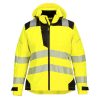 Portwest PW389 Hi-Vis női vízálló jól láthatósági munkavédelmi esőkabát -  Narancs/Fekete