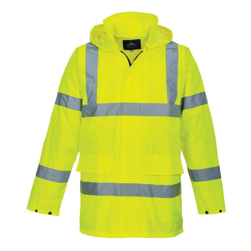 Portwest S160 Hi-Vis Lite Traffic vízálló jól láthatósági munkavédelmi kabát - Sárga