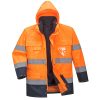 Portwest S162 Hi-Vis Lite 3in1 vízálló jól láthatósági munkavédelmi kabát - Narancs/Navy