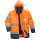 Portwest S162 Hi-Vis Lite 3in1 vízálló jól láthatósági munkavédelmi kabát -  Narancs/Navy