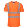 Portwest S179 Hi-Vis rövid ujjú jól láthatósági munkavédelmi póló - Narancs