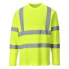 Portwest S278 Hi-Vis hosszú ujjú jól láthatósági munkavédelmi póló - Narancs