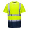 Portwest S378 Hi-Vis jól láthatósági munkavédelmi póló - Narancs-Navy