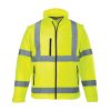 Portwest S428 Hi-Vis vízálló jól láthatósági munkavédelmi softshell dzseki - Narancs