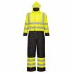 Portwest S485 Hi-Vis bélelt vízálló jól láthatósági munkavédelmi overál - Sárga/Fekete