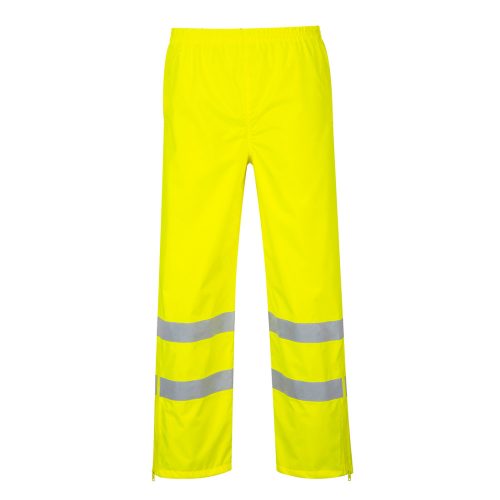 Portwest S487 Hi-Vis jól láthatósági munkavédelmi esőnadrág - Sárga