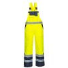 Portwest S489 Hi-Vis bélelt vízálló jól láthatósági munkavédelmi kantáros nadrág - Narancs