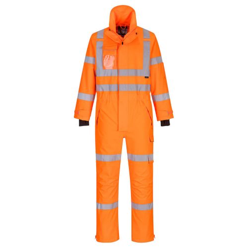 Portwest S593 Hi-Vis Extreme vízálló jól láthatósági munkavédelmi overál - Narancs