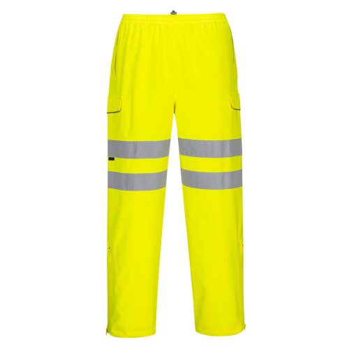 Portwest S597 Hi-Vis Extreme vízálló jól láthatósági munkavédelmi nadrág - Sárga