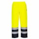 Portwest S598 Hi-Vis vízálló jól láthatósági munkavédelmi nadrág - Sárga/Navy