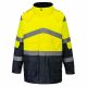 Portwest S760 Hi-Vis vízálló jól láthatósági munkavédelmi kabát - Sárga/Navy