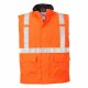 Portwest S776 Bizflame Rain Hi-Vis lángálló antisztatikus jól láthatósági munkavédelmi mellény - Narancs