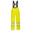 Portwest S781 Bizflame Rain Hi-Vis bélelt antisztatikus jól láthatósági munkavédelmi kantáros nadrág - Narancs