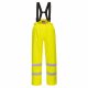 Portwest S781 Bizflame Rain Hi-Vis bélelt antisztatikus jól láthatósági munkavédelmi kantáros nadrág - Sárga