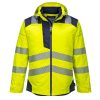 Portwest T400 Hi-Vis vízálló jól láthatósági munkavédelmi télikabát -  Narancs/Fekete