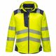 Portwest T400 Hi-Vis vízálló jól láthatósági munkavédelmi télikabát - Sárga/Navy