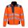 Portwest T402 Hi-Vis vízálló jól láthatósági munkavédelmi softshell kabát - Narancs/Szürke