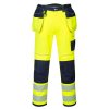 Portwest T501 Hi-Vis Holster Texpel bevonatú jól láthatósági lengőzsebes munkásnadrág - Narancs/Fekete