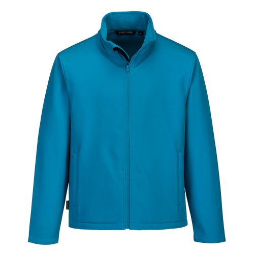 Portwest TK20 Print & Promo vízálló férfi munkavédelmi softshell kabát - Aqua