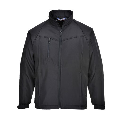 Portwest TK40 Oregon vízálló férfi softshell munkavédelmi kabát - Fekete