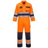 Portwest TX55 Hi-Vis Nantes Texpel bevonatú jól láthatósági munkavédelmi overál - Narancs/Navy