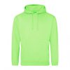 Just Hoods AWJH001 College pamut kapucnis pulóver - Apple Green