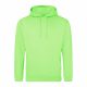 Just Hoods AWJH001 College pamut kapucnis pulóver - Apple Green