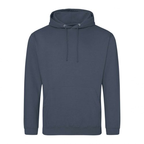 Just Hoods AWJH001 College pamut kapucnis pulóver - Airforce Blue