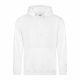 Just Hoods AWJH001 College pamut kapucnis pulóver - Arctic White