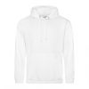 Just Hoods AWJH001 College pamut kapucnis pulóver - Arctic White