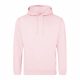 Just Hoods AWJH001 College pamut kapucnis pulóver - Baby Pink