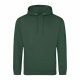 Just Hoods AWJH001 College pamut kapucnis pulóver - Bottle Green