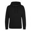 Just Hoods AWJH001 College pamut kapucnis pulóver - Black Smoke