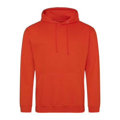 Just Hoods AWJH001 College pamut kapucnis pulóver - Burnt Orange