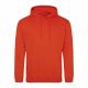 Just Hoods AWJH001 College pamut kapucnis pulóver - Burnt Orange