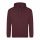 Just Hoods AWJH001 College pamut kapucnis pulóver - Burgundy Smoke