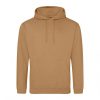 Just Hoods AWJH001 College pamut kapucnis pulóver - Caramel Latte