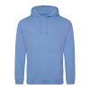 Just Hoods AWJH001 College pamut kapucnis pulóver - Cornflower Blue  