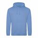 Just Hoods AWJH001 College pamut kapucnis pulóver - Cornflower Blue  