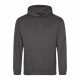 Just Hoods AWJH001 College pamut kapucnis pulóver - Charcoal  