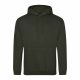 Just Hoods AWJH001 College pamut kapucnis pulóver - Combat Green  